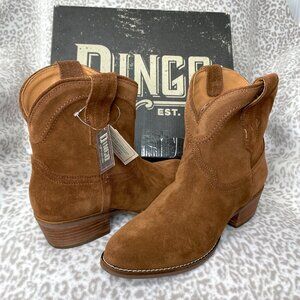 Dingo Women's Tumbleweed Roper Round Toe Casual Boots Ankle Low Heel NWT